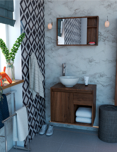 Combo Gabinete De Baño MÓNACO Y Botiquín Con Espejo - tienda en línea