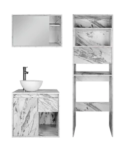 Combo Gabinete Para Baño DACA Con Sobre WC Y Botiquin .