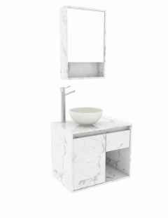 Combo Gabinete De Baño BERLÍN Y Botiquín Con Espejo