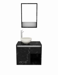 Imagen de Combo Gabinete De Baño BERLÍN Y Botiquín Con Espejo