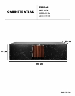 Mueble Gabinete Para Baño ATLAS Sin Ovalin Ni Monomando