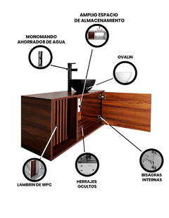 Gabinete Para Baño HADES Con Ovalin Y Monomando - tienda en línea