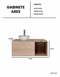 Gabinete Para Baño ARES Con Ovalin Y Monomando - comprar en línea