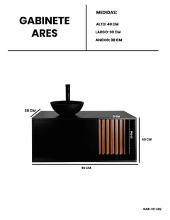 Gabinete Para Baño ARES Con Ovalin Y Monomando