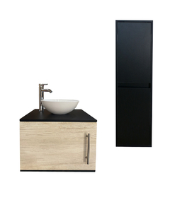 Imagen de Combo de Gabinete Para Baño Con Ovalin y Monomando + Gabinete Organizador Levsha