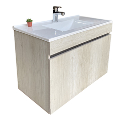 Gabinete De Baño Con Lavabo VINVENT Con Espejo Y Lampara - tienda en línea