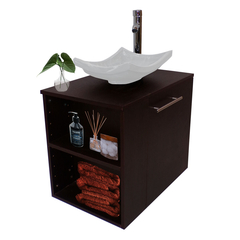 Combo Gabinete CARLINI Para Baño Con Lavamanos Y Monomando+botiquin - Decomobil
