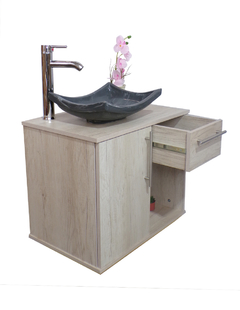 Combo De Gabinete Para Baño Lavamanos Y Monomando + Gabinete Organizador Jacquemart - tienda en línea