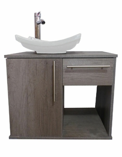 Gabinete Para Baño Con Lavamanos Y Monomando MILORI Con Puerta Y Cajón - comprar en línea