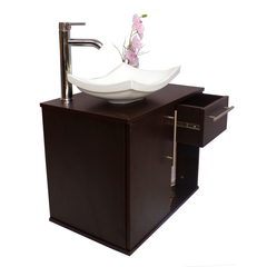 Gabinete Para Baño LUCERYS Con Lavamanos Gris Y Monomando + Botiquin - tienda en línea