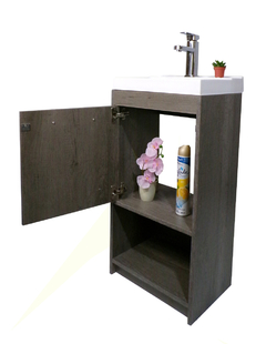 Imagen de Combo de Gabinete Con Lavamanos y Monomando + Gabinete Organizador Seine