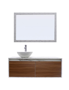 Imagen de Gabinete De Baño Con Lavamanos Y Espejo Decorativo NYON