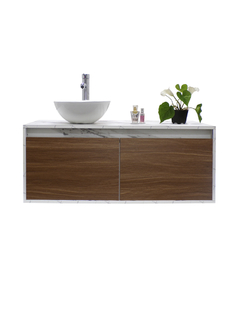 Gabinete De Baño Con Lavamanos Y Espejo Decorativo NYON