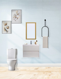 Gabinete Para Baño Con Lavamanos Y Espejo Decorativo SION - tienda en línea