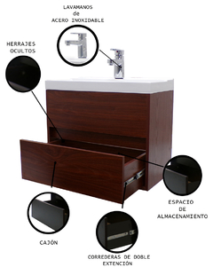 Gabinete Para Baño Con Lavamanos Y Monomando Vanity en internet