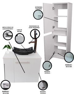 Combo De Gabinete Para Baño Lavamanos Y Monomando Izquierdo + Gabinete Organizador Garnier en internet