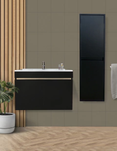 Imagen de Combo de Gabinete Para Baño Lavamanos y Monomando + Gabinete Organizador Moscú