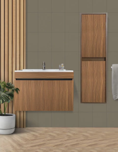 Combo de Gabinete Para Baño Lavamanos y Monomando + Gabinete Organizador Moscú - Decomobil