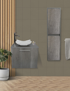 Combo de Gabinete Para Baño Lavamanos y Monomando Derecho + Gabinete Organizador Garnier