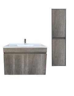 Imagen de Combo de Gabinete Para Baño Lavamanos y Monomando + Gabinete Organizador Moscú