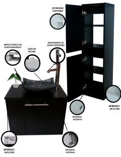 Combo De Gabinete Para Baño Lavamanos Y Monomando Izquierdo + Gabinete Organizador Garnier en internet