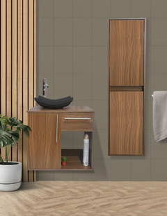 Combo De Gabinete Para Baño Lavamanos Y Monomando + Gabinete Organizador Jacquemart - comprar en línea