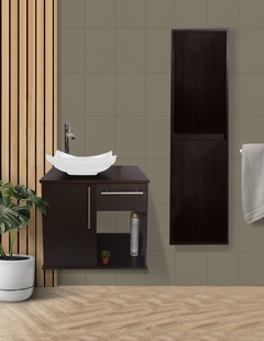 Combo De Gabinete Para Baño Lavamanos Y Monomando + Gabinete Organizador Jacquemart