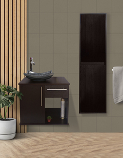 Imagen de Combo De Gabinete Para Baño Lavamanos Y Monomando + Gabinete Organizador Jacquemart