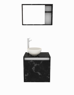 Combo Gabinete De Baño KUSCO Y Botiquín Con Espejo - Decomobil