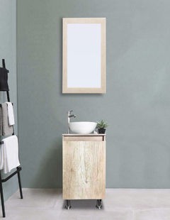 Gabinete De Baño Para Lavabo Con Espejo Decorativo GISLA - Decomobil