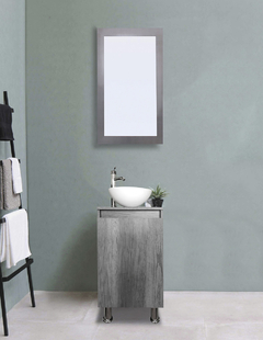 Gabinete De Baño Para Lavabo Con Espejo Decorativo GISLA - tienda en línea