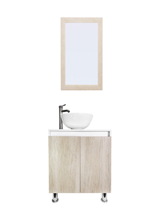 Imagen de Gabinete De Baño Para Lavabo Con Espejo Decorativo MAYA