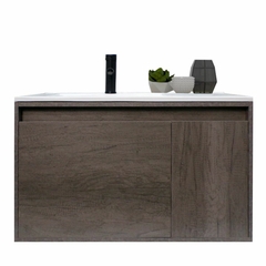 Gabinete Para Baño Con Lavabo STANNIS Flotante Minimalista
