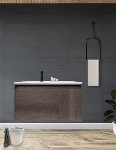 Imagen de Gabinete Para Baño Con Lavabo STANNIS Flotante Minimalista