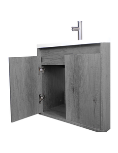 Gabinete De Baño RODRIGO Con Lavabo Y Llave Minimalista. - Decomobil