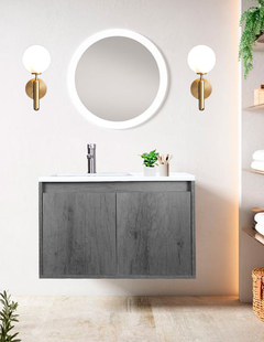 Gabinete De Baño RODRIGO Con Lavabo Y Llave Minimalista. - tienda en línea