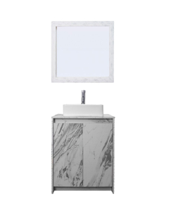 Gabinete De Baño Con Lavabo VARENNA Y Espejo Decorativo Decomobil