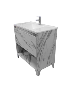 Imagen de Gabinete De Baño Con Lavabo HIMALAYA , Llave y Cajon Minimalista