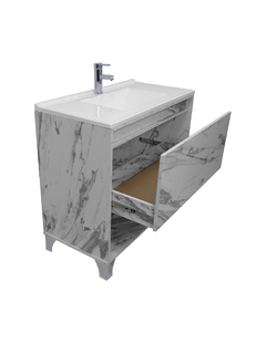Gabinete De Baño Con Lavabo HIMALAYA , Llave y Cajon Minimalista