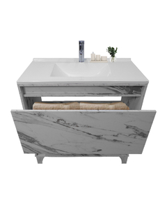 Gabinete De Baño Con Lavabo HIMALAYA , Llave y Cajon Minimalista - Decomobil