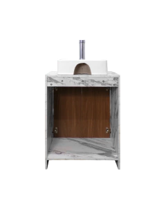 Gabinete Para Baño Con Lavabo Y Llave VARENNA Minimalista - Decomobil