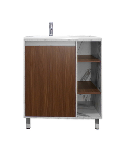 Gabinete Para Baño Con Lavabo FREYA Y Espejo Decorativo Decomobil - comprar en línea