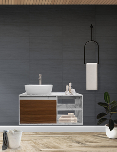 Gabinete Para Baño Con Lavamanos Y Monomando ODIN - Decomobil