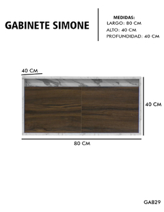 Gabinete De Baño Para Lavabo SIMONE Sin Lavabo Ni Llave - Decomobil