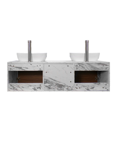 Gabinete De Baño Para Lavamanos Doble DARCY Minimalista - Decomobil