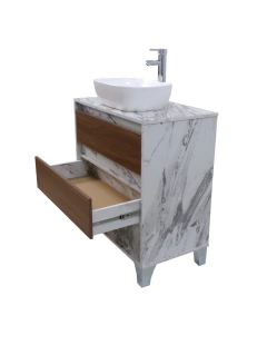 Gabinete De Baño Con Llave Y Lavabo Minimalista ROY - Decomobil