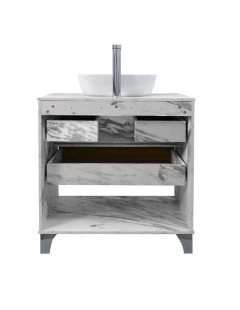 Imagen de Gabinete De Baño Con Llave Y Lavabo Minimalista ROY