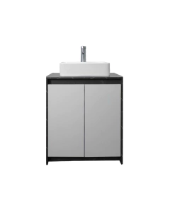 Gabinete Para Baño Con Lavabo Y Llave VARENNA Minimalista - Decomobil