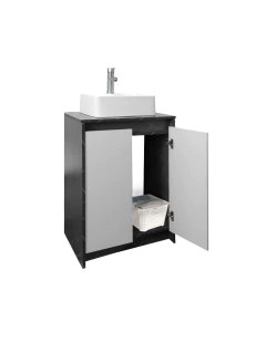 Gabinete Para Baño Con Lavabo Y Llave VARENNA Minimalista - Decomobil