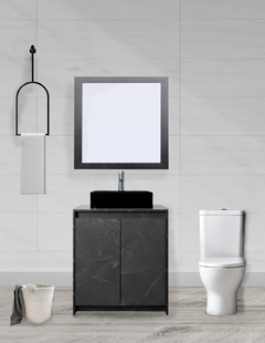 Gabinete De Baño Con Lavabo VARENNA Y Espejo Decorativo Decomobil